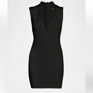 NWT Balmain Crossover V-Neck Knit Mini Dress size 42/ US 10